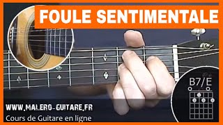 Foule Sentimentale  Cours de Guitare  Accords [upl. by Reinert]