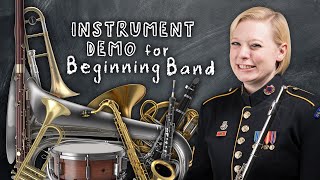 Instrument Demonstration for Beginning Band [upl. by Akkina505]