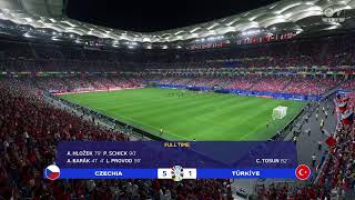 LIVE I EURO 2024 I GROUP STAGE I Czech Rep v Turkey I FC24 [upl. by Eatnad]