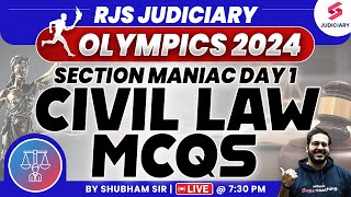 Rajasthan Judiciary Olympics  Civil Law MCQs for RJS Prelims Exam  Shubham Upadhyay Sir [upl. by Noled551]