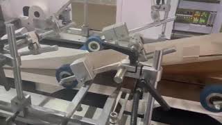 Square bottom paper shopping bag making machine automatic production line for India client heavyduty [upl. by Ehttam]