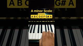 A minor scale Harmonic  Piano Tutorial [upl. by Gallenz907]