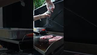 Hibachi on our blackstone 🥩🍤 rickseavlogs blackstone blackstonecooking blackstonegriddlerecipe [upl. by Hufnagel]