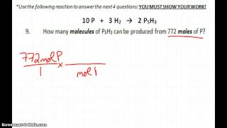 Stoichiometry Practice Test Answers [upl. by Enitsyrk]