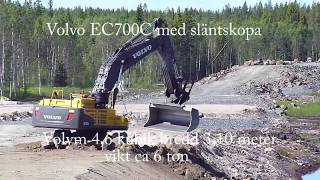 Volvo EC700CL with Big Hydraulic slopebucket [upl. by Rainer]