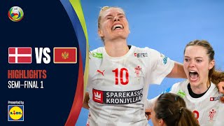 Denmark go to the Final  Denmark vs Montenegro  Highlights  Semifinal  Women’s EHF EURO 2022 [upl. by Htilil]