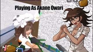 Playing as Akane Owari from Danganronpa2  Roblox MM2 Aim Trainer 5v5 mode Gameplay [upl. by Edie844]