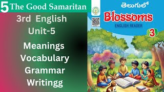 💐3rd Class English Blossoms Unit5 The Good Samaritanquot Meanings Vocabulary GrammarWriting tasks 💐 [upl. by Leola275]