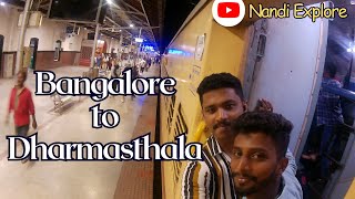 Bangalore to Dharmasthala Train Journey Kannada  KSR to SBRD  Western Ghats View  dharmasthala [upl. by Indihar547]