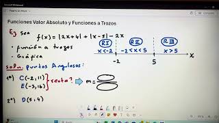 Funciones Valor Absoluto y Funciones a Trozos [upl. by Acinhoj612]