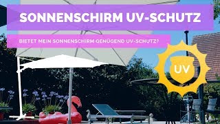 ☼ Sonnenschirm UV Schutz  GartenundFreizeit [upl. by Sheply574]