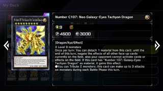 Neo GalaxyEyes Tachyon Dragon in Action YuGiOh Master Duel [upl. by Okin]