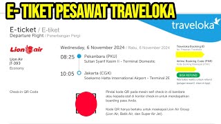 CARA MELIHAT E TIKET PESAWAT DI TRAVELOKA  CARA MENDAPATKAN ETIKET PESAWAT DI TRAVELOKA [upl. by Milla]