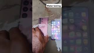 Iphone 13 pro amp samsung S22 ultra water 💦 testing watertesting shortvideo [upl. by Onaivlis603]