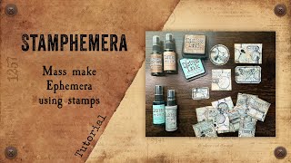 Stamphemera Mass Make Ephemera using stamps CCC [upl. by Osborne]