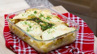 Tartiflette avec des oignons glacés au vin blanc [upl. by Yasdnil106]