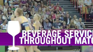 Network at the netball with the Lorna Jane Queensland Firebirds  21 Feb 2017 [upl. by Ayihsa]