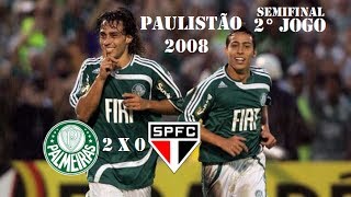 Palmeiras 2 x 0 São Paulo  Campeonato Paulista 2008  Gols [upl. by Cynthla965]