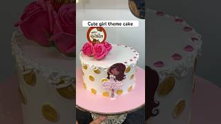 Cute 🥰 girl theme cake [upl. by Odraode]