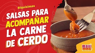 Cómo hacer salsas para acompañar la carne de cerdo en esta temporada navideña  Hazlo con MAXICARNE [upl. by Kirstin394]