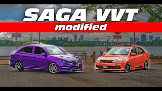 Proton Saga VVT Modified Orange amp Purple [upl. by Narual528]