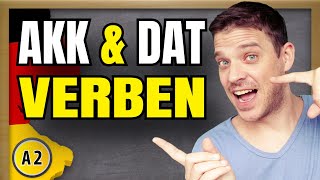 Verben mit Dativ amp Akkusativ  German verbs with accusative amp dative  Grammar explained [upl. by Albertine187]