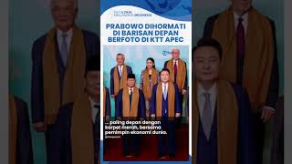 Jadi Tanda Kehormatan Presiden Prabowo Ada di Barisan Paling Depan saat Sesi Family Photo KTT APEC [upl. by Long375]