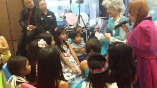 Frozen Elsa and Anna story telling with the kids [upl. by Annovahs953]