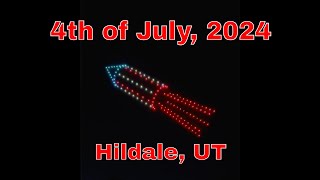 Open Sky Drone Show  Hildale 4th of July 2024 [upl. by Anoek]