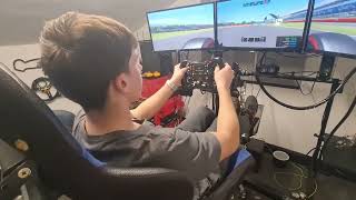 Racing an F1 car at Silverstone on a motion simulator [upl. by Addiego855]