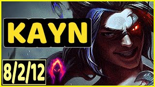 KAYN VS JAX  8212 KDA JUNGLE GAMEPLAY [upl. by Evanthe]