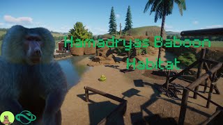 Hamadryas Baboon habitat  Badger city zoo  Planet zoo [upl. by Bradlee]