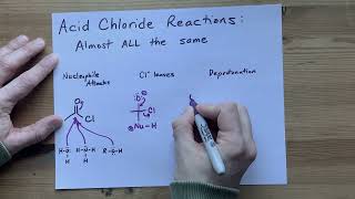 Acid Chloride Reactions General Mechanism [upl. by Aicre]