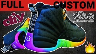 🌈 Unleashing the Custom Rainbow Bottom Jordan Master 12s  DIY Sole Protector Installation 🔥 [upl. by Hilaire]