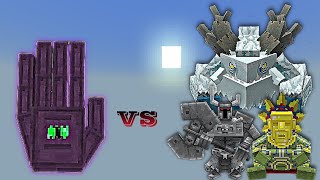 Ender Gauntlet vs Mowzies Mobs  Minecraft Bedrock  Mob Battle [upl. by Jenda9]