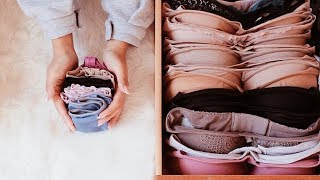 BRA101 PT 15 How to FOLD  STORE Bras amp Panties like a VS Employee  INMYSEAMS [upl. by Amitak]