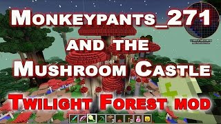 Mushroom Castle from the Twilight Forest mod [upl. by Rufford]