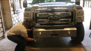 11 16 Ford F250 amp F350 Super Duty Front Bumper Installation [upl. by Flan792]