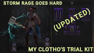 my UPDATED clothos trial kit chill rogue gameplay dungeonborne [upl. by Anelleh]