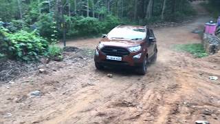 My Ford Ecosport  off road test drive climbing hill [upl. by Enelyt967]