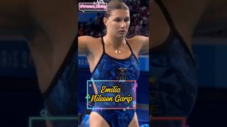 Emilia Nilsson Garip  Paris 2024 Olympics  Womens 3M Springboard shorts trending ytshorts [upl. by Ahsilif]