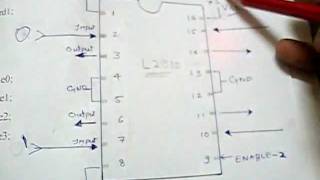 L293D DC Motor Driver IC pin diagram and Description [upl. by Luise366]