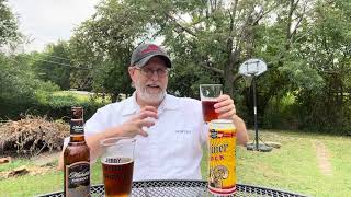 Shiner Bock 44 abv compared to Michelob Amber Bock 51 abv  The Beer Review Guy [upl. by Aliban]