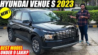 Hyundai Venue S 2023  Best Car under 9 Lakh   Walkaround with On road price Accessories [upl. by Lynne]