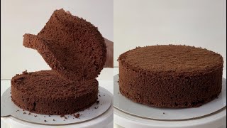 Basic Chocolate Sponge Cake Recipe  1Kg Chocolate Cake Base Recipe  How To Make Chocolate Cake [upl. by Sura]