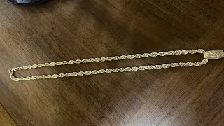 14k 6mm rope chain [upl. by Inglebert871]