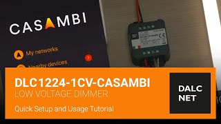 DLC12241CVCASAMBI How To Install Driver Dimmer  Dalcnet [upl. by Trudie726]