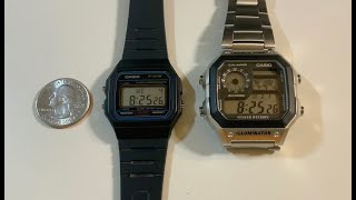 Casio AE1200WH World Time vs Casio F91W comparison [upl. by Nadeen]