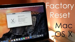 How to  Factory Reset  Hard Reset your MacBook OS X Yosemite [upl. by Eixid797]