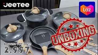 UNBOXING JEETEE POTS AND PAN BOUGHT IN LAZADA [upl. by Lotte]